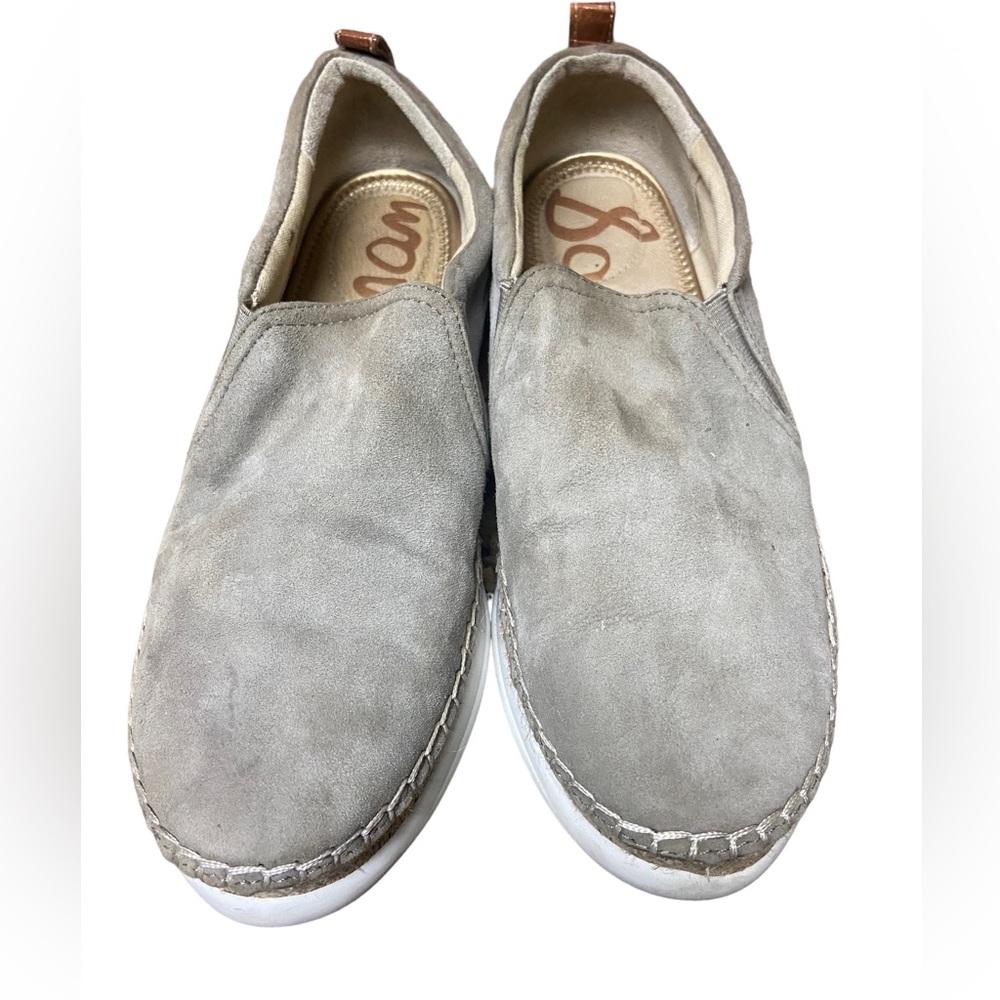 Sam Edelman Gray Suede Slip On Women’s Casual Shoes High End Size 8M - Picture 5 of 7